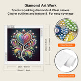 WSLWXSHM 5D Special Shape Diamond Art Kits for Beginners, Diamond Painting Kits for Adults Love Flower, Crystal Rhinestones Diamond Painting for Home Wall Decoration Gift 12×12inch/30×30cm WSLWXSHM