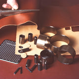 YKSPLUSK Leather Circle Cutter Tool Set, 31 Pieces Circle Punch Tools 1-25mm 30 35 40 45 50 55mm, High Carbon Steel Round Leather Cutting Dies - Hole Punch Tool Kit for DIY Crafts YKSPLUSK