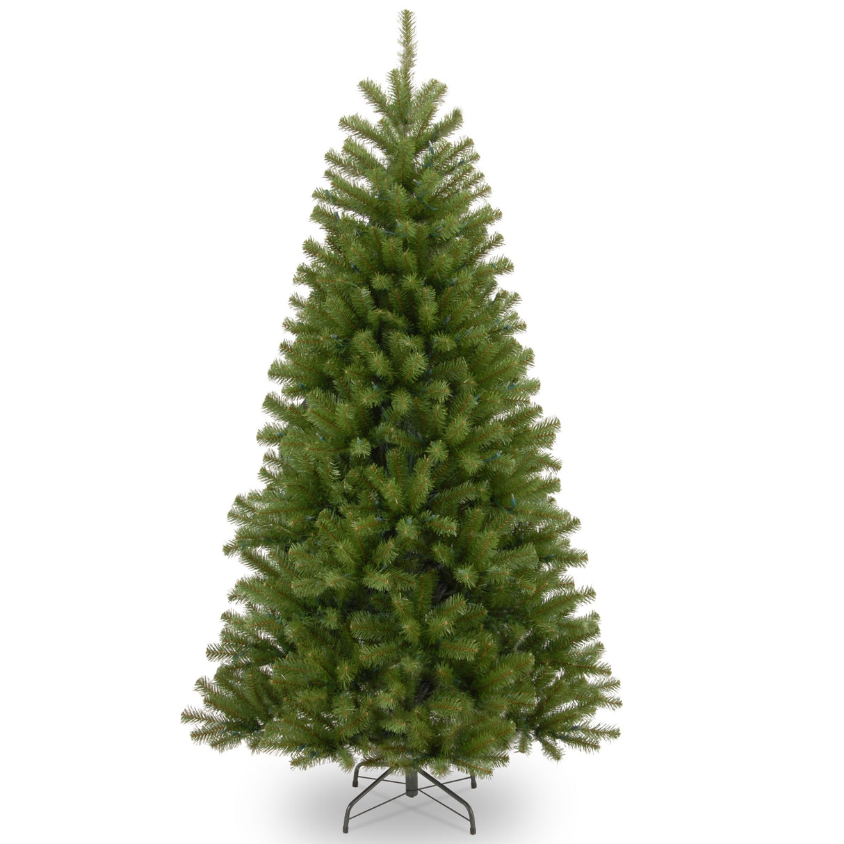 National Tree Company Artificial Full Christmas Tree, Green, North Valley Spruce, Includes Stand, 6 Feet National Tree Company