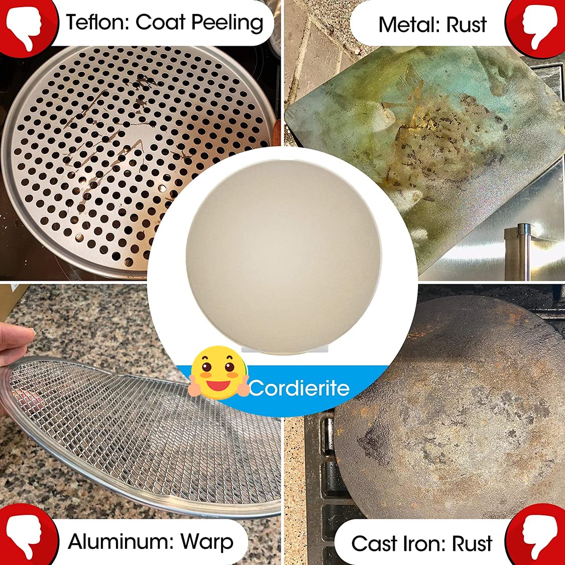 12 Inch Round Pizza Stone (12 inch Only) MIC