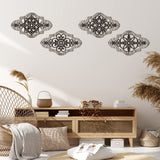 4 Pieces Thicken Rustic Wall Decor Modern Farmhouse Wall Art Decor Wooden Hollow Carved Design Rustic Wall Art for Living Room Bedroom Hallway Decor Office Kitchen Wall Decoration (Fresh Style) Yulejo