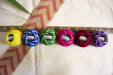 UMC STAG 6 Balls Variegated Colours Premium Pearl Cotton Embroidery Thread Size 8 | 100% Egyptian Cotton Crochet Yarn | Cross Stitch Embroidery Yarn | Oeko TEX Certified | 10g Per Ball (Variegated) UMC STAG
