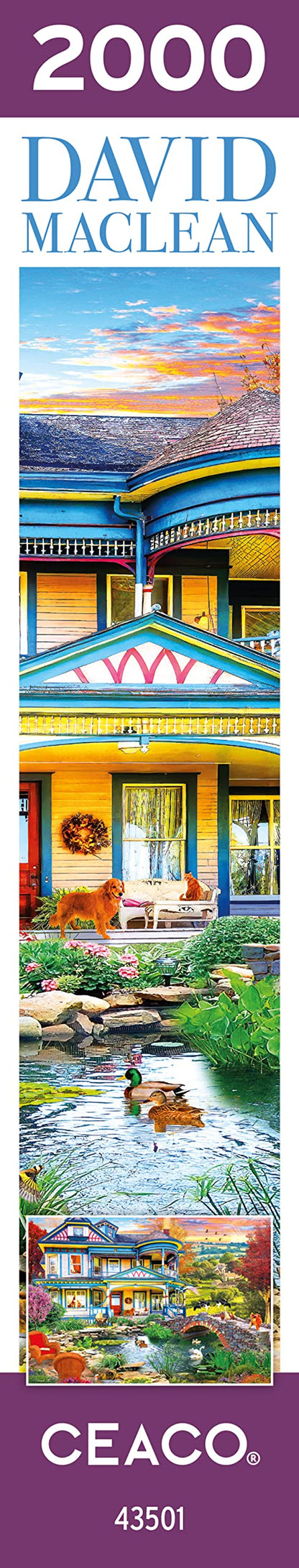 Ceaco - David Maclean - Country Home - 2000 Piece Jigsaw Puzzle - WoodArtSupply