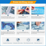 Mandala Diamond Painting Kit Adult DIY 5D Round Full Diamond Art (Suitable for Adult Beginners) for Home Leisure and Wall Decoration 13.8×13.8 Inch DMYYDSZH