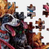 Dog Jigsaw Puzzle for Adults, Funny Puppy Jigsaw Puzzles 1000 Piece, Colorful Animal Puzzles Fun Cool Silly Puzzle BBOLDIN
