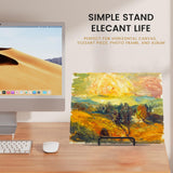 Tongyuyan 6 Pack 6 Inch Plate Stands for Display,Book Display Stand,Metal Plate Holder Display Stands,Small Easels for Display,Suitable for Books, Desktop Art, Images,Photos,and Collages Tongyuyan