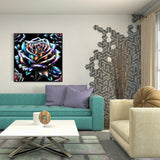 CHWGLFGG 5D Diamond Art Kits for Adults Beginners, Rose Flower Diamond Painting Kits, DIY Full Round Drill Paint by Diamonds Dot Gem Art for Adults, Home Wall Decor 13.7X 13.7 Inch CHWGLFGG