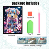 DIY Diamond Painting Notebook Kit, Theme of Pets, Special Shaped Diamond Art Notebook Journal Sketchbook for Writing & Drawing Focart