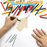 DIY Wind Chime Kits for Kids - Makes 12 - Assorted Spring Theme Shapes - Great Creative Activity for Kids Fun Express