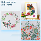 3PCS Square Embroidery Hoops, Plastic Cross Stitch Snap Frames, Square Clip Frames for Embroidery, DIY Sewing Tools for Cross Stitching Quilting (6" x 6", 8" x 8", 11" x 11") Joyibay