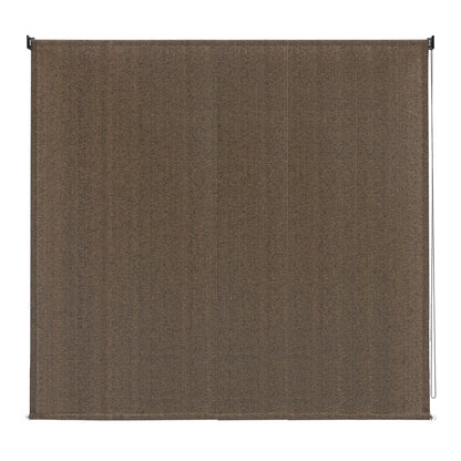 VICLLAX Outdoor Roller Shade Fabric for Porch Gazebo, Patio Blinds Roll Up Shade (8' W X 8' L), Mocha