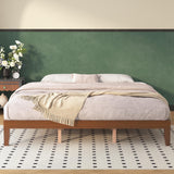 Natulliy King Bed Frames,Wood Platforms Bed with Wooden Slats Support,No Box Spring Needed,Easy Assembly,King,Pine Natulliy