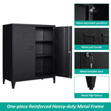 SISESOL Storage Cabinet with Doors and Shelves,40" Metal Storage Cabinet with Lock Door Adjustable Shelf,File Cabinet for Office Storage Cabinet, Home,School,Kitchen,Garage Storage Tool Wall Cabinet SISESOL