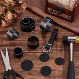 PH Padahall Leather Hole Punch Die Round, 8pcs Hole Hollow Punch 20 25 30 35 40 45 50 55mm High Carbon Steel Circle Cutter Tool Cutting Leather Hole Punch Set for Belts EVA Foam Fiber Board Clay Craft PH PandaHall