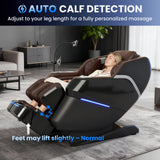 Notired Space Walk & Ankle Stretch 4D Massage Chair Full Body, Unique 2026 Zero Gravity SL-Track Shiatsu Massage Chair Recliner, Electric Calfrest Extension & Foot Rollers, AI Voice Control S002 Black Notired