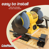 GrindMaster Lathe Tool Sharpening Jig with Quad Setup, Multi-Grind Jig and Two Setup Blocks (for 8" Grinders) Savannah