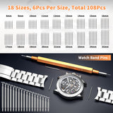 Watch Link Removal Kit, BYNIIUR Watch Repair Kit, Watch Case Opener Spring Bar Tools, Watch Battery Replacement Tool Kit, Watch Band Link Pin Tool Set with Carrying Case and Instruction Manual BYNIIUR