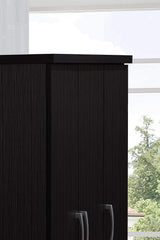 Hodedah 3-Door 2-Drawers, 3-Shelves in Chocolate Bedroom Armoires, 21"D x 36"W x 72"H Hodedah