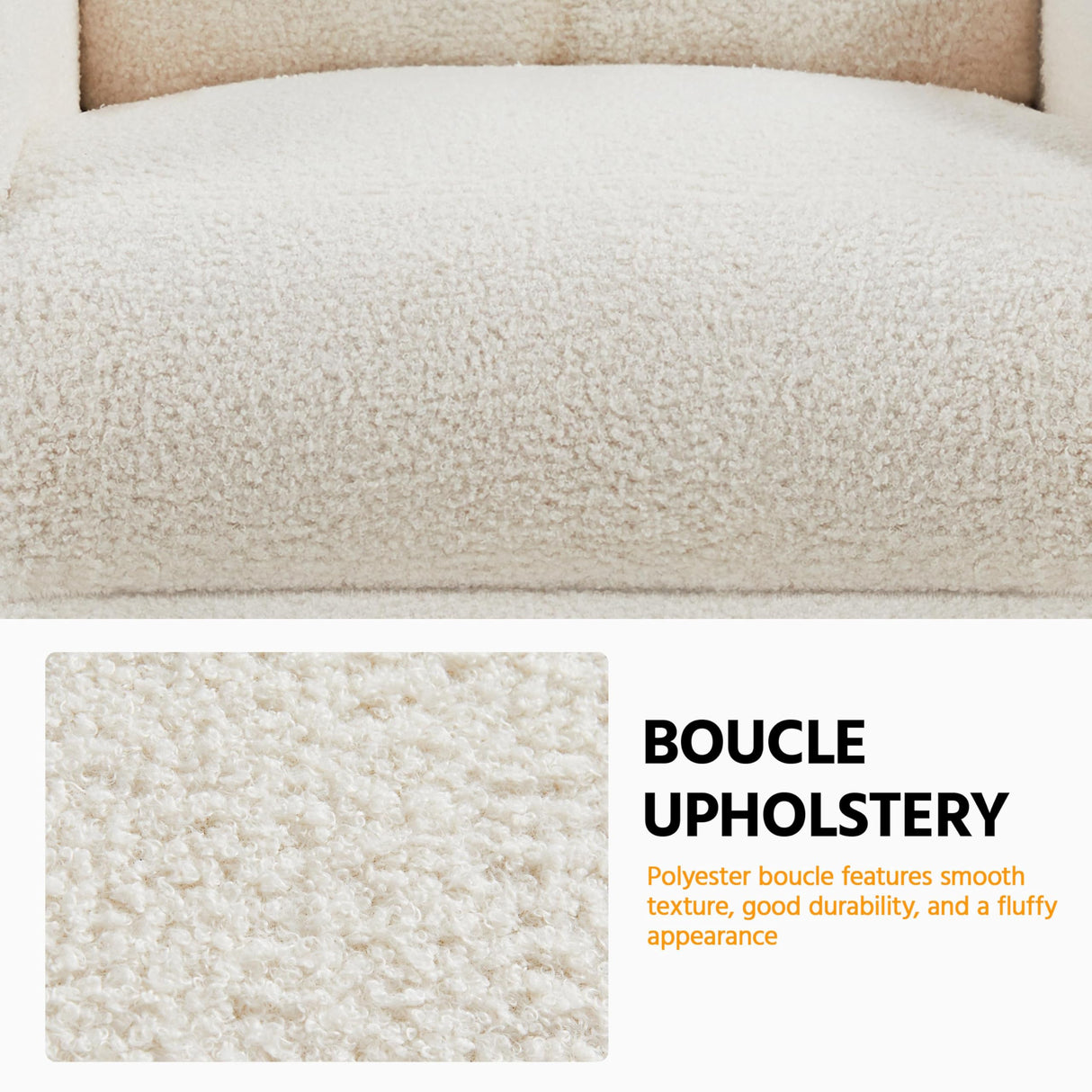 Yaheetech Fabric Recliner Chair Single Sofa Home Theater Seatting Adjustable Modern Single Reclining Chair for Living Room Bedroom Home Theater Ivory Yaheetech