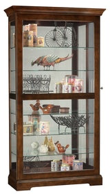 Howard Miller Tyler Curio Cabinet II - Hardwood Cabinet Wood Finish Home Decor Glass Display Cabinet Sliding & Lockable Glass Door - Storage Cabinet for Living Room, Bedroom or Dining Room Howard Miller