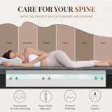 CH CHARME HOUSE 12 Inch King Mattress, Bamboo-Charcoal Memory Foam Mattress, Cooling & Pressure Relief, Bed in a Box, Foam Made in USA & CertiPUR-US Certified, 76"x80"x12", Black CH CHARME HOUSE