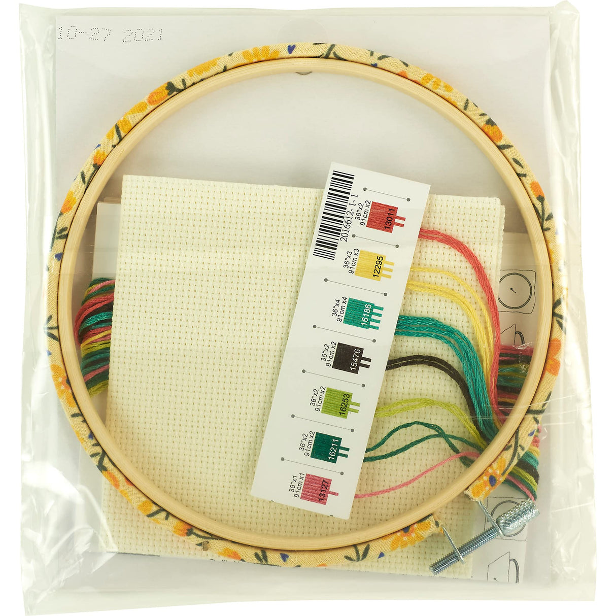 Dimensions 72-76319 Watering Can Counted Cross Stitch Kit for Beginners, 6" D, Multicolor, 5pcs Dimensions