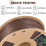 OVVNYXE OVV3D Wood PLA Filament 1.75mm, Black Walnut Wood 3D Printer Filament, Wood Add More Than 30% Real Wood Fiber, Matte and Frosted 1.75 Wood Printing 1kg OVVNYXE
