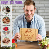 Tayfus Engraved Personalized Wood Cutting Boards - Serving Block Made For Great Custom Gifts - Best Christmas, Wedding, Anniversary, Bridal Shower, Housewarming, New Home Gift Idea. Handcrafted in USA Tayfus