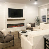 Fireplace Mantel, Rustic, Shelf, Floating Mantle, Real Wood, Beam, URBANDI (Grey, 60Lx6Hx8D) WoodArtSupply