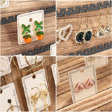 Yoimori Earring Display for Selling, Portable Wood Jewelry Display Case, Large Capacity Jewelry Display for Selling, Earring Card Holder Organizer Yoimori