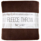 50x60 Throw Blankets, Ultra Soft Hypoallergenic Fleece Fall Throw Blanket for Livingroom, Couch, Chair, Bed, Brown Trail maker