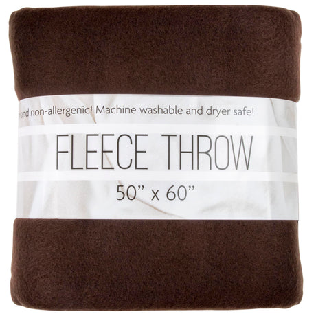 50x60 Throw Blankets, Ultra Soft Hypoallergenic Fleece Fall Throw Blanket for Livingroom, Couch, Chair, Bed, Brown Trail maker