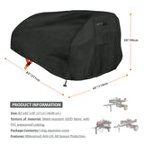 Aaaspark Heavy Duty Log Splitter Cover, Waterproof Oxford Cloth, for 15-45 Ton Gas or Electric Log Splitters, 83" x 45" x 39", Weather Resistant Storage Cover, Easy to Clean, Black Aaaspark