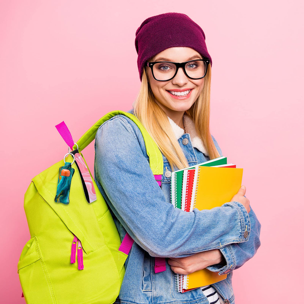 Yisong 40 Pieces Sublimation Blank Wristlet Lanyards with Lipstick Holder Keychains, Blank Neoprene Wristlet Lanyards Strap with Blank Lipstick Keychain Holder Set for Heat Transfer Craft DIY Yisong