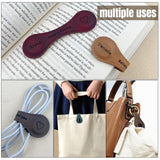 Jumaple Personalized Magnetic Leather Bookmark Custom Engraved Name Initials Text Vintage Magnetic Bookmarks Clip Customized Gifts for Readers Classmates Kids Book Lovers Jumaple