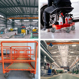 HANDSAMMU 6 Inch Heavy Duty Caster Wheels -Industrial Caster Wheels, Rubber Caster Wheels（Flat Tread） 700 Lbs Per Casters - Use for Dollies, Workbench (1 Swivel) Handsammu