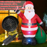 12 Ft by 7.6 Ft Giant Christmas Inflatables Decorations Outdoor Santa Claus with Gift Bag with LED Light for Christmas Blow Up Yard Decor for Lawn Garden Party Holiday Xmas Decorations Cute Fun TURNMEON