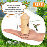 Hummingbird House - Natural Wooden Hummingbird Houses for Outside Hanging, Gardening Gifts Home Decoration 3 Packs OROGHT