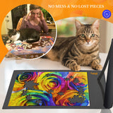 Puzzle Mat Puzzle Mat Roll Up, Large Roll Up Puzzle Mat 46”x26”, Portable Puzzle Mat Organizer Up to 1500 Pcs, No Creases to Your Finished and Unfinished Puzzles,Rubber Puzzle Mats for Jigsaw Puzzles YUPYY