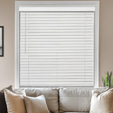CHICOLOGY Faux Wood Blinds , Window Blinds , Wood Blinds , Window Shades , Window Treatments , Blinds & Shades , Window Shades For Home , Wooden Blinds , 25"W X 72"H, Basic White CHICOLOGY