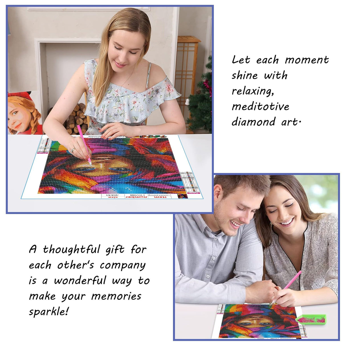 SKRYUIE 5D Diamond Painting Love Dream Catcher Full Drill by Number Kits, DIY Rhinestone Pasted Paint Set for Arts Craft Decoration 30x40cm(12x16inch) SKRYUIE