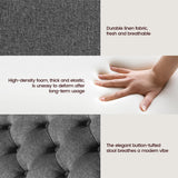 Yaheetech Ottoman with Large Storage, Multifunctional 28-inch Storage Bench, Bedroom Bench Foot Rest with Cushion as Footboard Bench, Sofa Bench, Coffee Table for Living Room Entryway Gray Yaheetech