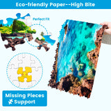 2 Pack 1000 Piece Puzzle for Adults Puzzles for Adults 1000 Pieces and up 2000 Piece Puzzles for Adults Beach CoconutTree Reef Landscape Jigsaw Puzzles Edsjegn