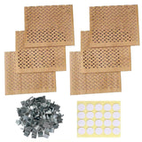 Phinicco 6Pcs 2.75x2.36 Inch Wooden Candle Wicks for DIY Candle Making Craft Wooden Wicks for Candle Making Wood Wick Natural Wood Rectangle Candle Cores for DIY Candles, phi371 Phinicco