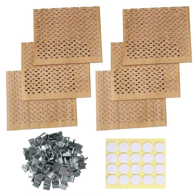 Phinicco 6Pcs 2.75x2.36 Inch Wooden Candle Wicks for DIY Candle Making Craft Wooden Wicks for Candle Making Wood Wick Natural Wood Rectangle Candle Cores for DIY Candles, phi371