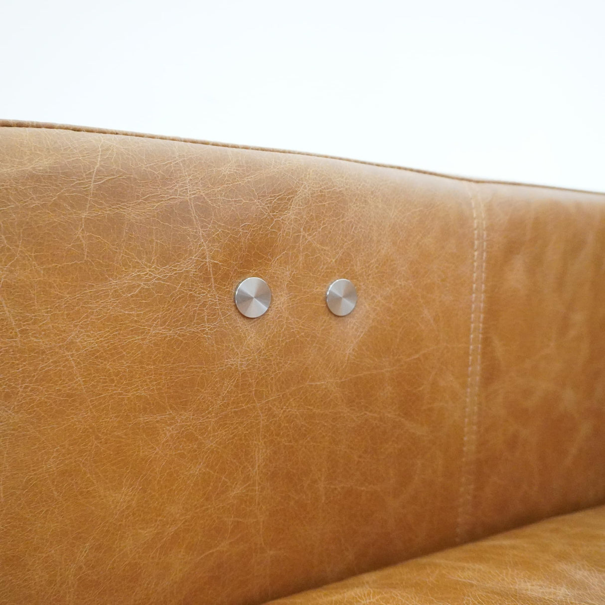 Ashcroft Furniture Co Brown Leather Reclining Couch Sofa - Mid Century Modern Button Tufted Left Facing Power Recliner Couches for Living Room, Apartment, Loft, and Office, Ludwig Ashcroft Furniture Co