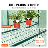 VEVOR Walk-in Green House, 55.5 x 29.3 x 80.7 inch, Portable Greenhouse with Shelves, High Strength PE Cover with Roll-up Zipper Door and Steel Frame, Set Up in Minutes, for Planting and Storage VEVOR