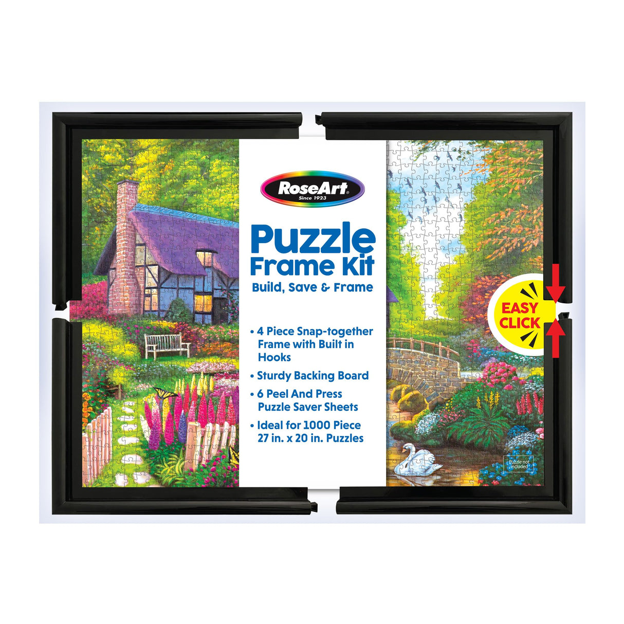 RoseArt Puzzle Frame Kit, A Great Way to Build, Save, Frame, Display and Preserve Your Favorite Jigsaw Puzzle RoseArt