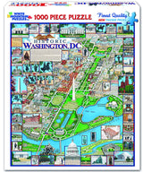 White Mountain Puzzles Washington DC - 1000 Piece Jigsaw Puzzle White Mountain
