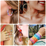 IBBWB Electric Clay Bead Spinner, Bead Spinner Kit with 2000+pcs Beads, Clay Bead Spinner for Jewelry, Clay Beads Bracelet, Waist Beads, Rice Beads, Making of Handicraft Gifts (Light Green) IBBWB